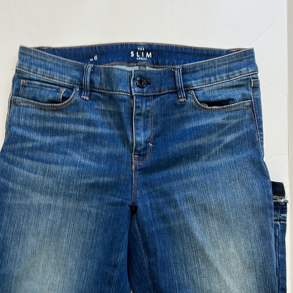 White House Black Market Classic Rise Ball Chain Slim Ankle Jeans Sz 6 - Picture 6 of 12